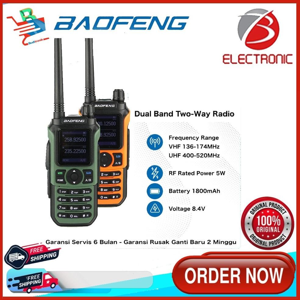 Kons Baofeng Bf-21L Ht Walkie Talkie Dual Band Two Way Radio - Hijau