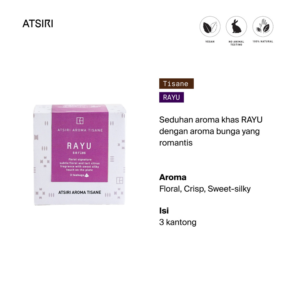 

Rayu Atsiri Aroma Tisane by Rumah Atsiri
