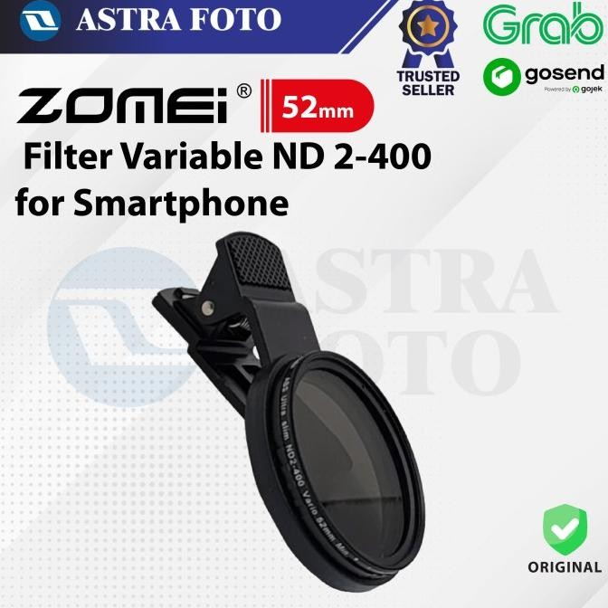 ZOMEI FILTER SMARTPHONE VARIABLE ND2-400 FOR IPHONE & ANDROID HP HANDPHONE FILTER CLIP ND 2-400 1611