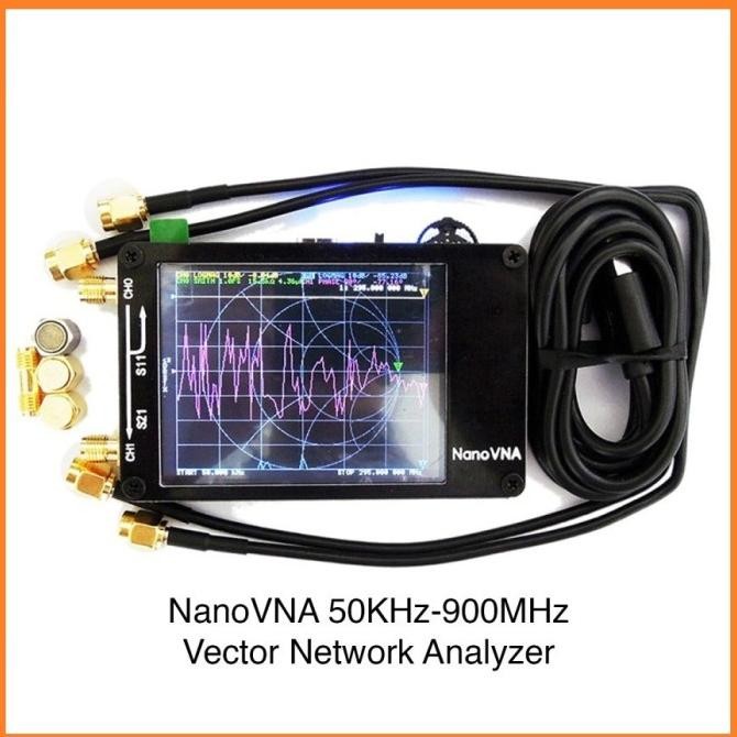 TERMURAH - NanoVNA 50KHz-900MHz Vector Network Analyzer Nano VNA Antenna VHF UHF