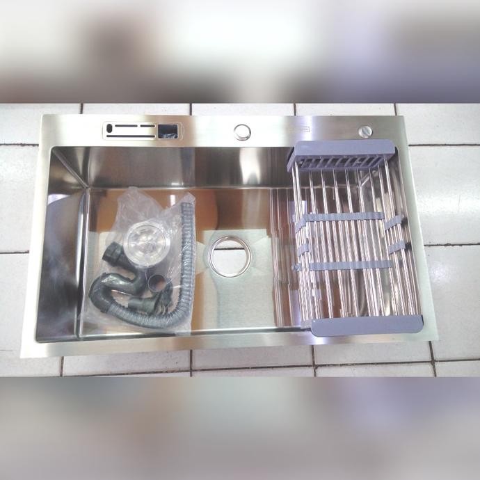 KITCHEN SINK / TEMPAT CUCI PIRING 1 LUBANG STAINLESS 304