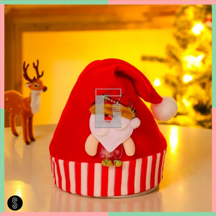 

Natal topi santa natal polos bahan halus - 6 Limited