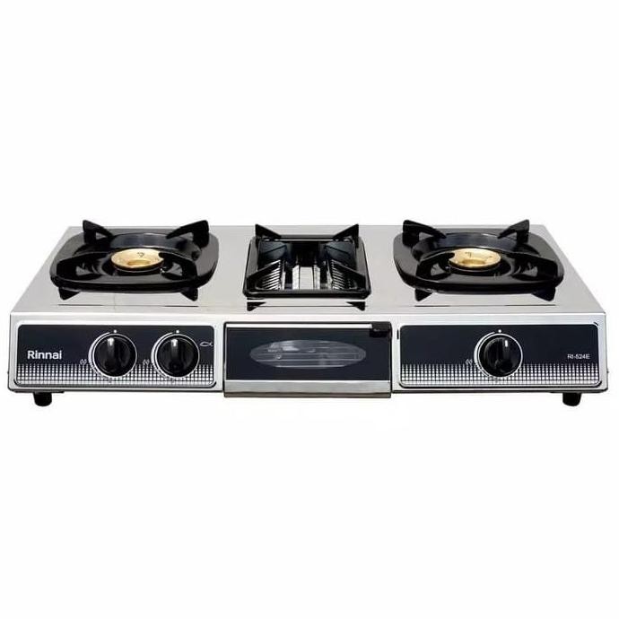 RINNAI RI 524E KOMPOR GAS 3 TUNGKU ++MINI OVEN GARANSI RESMI