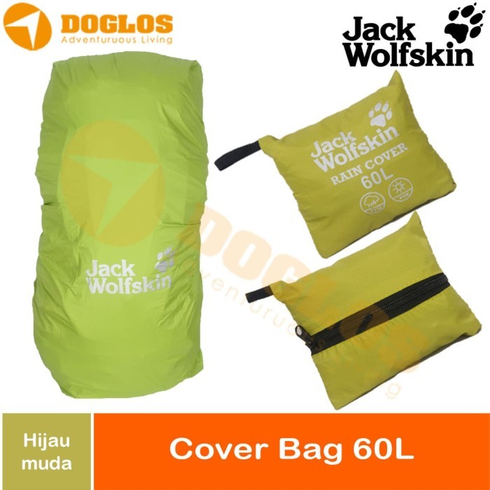 TERBARU Rain Cover bag 60 Liter JWS Jack Wolfskin tas ransel Carrier gunung