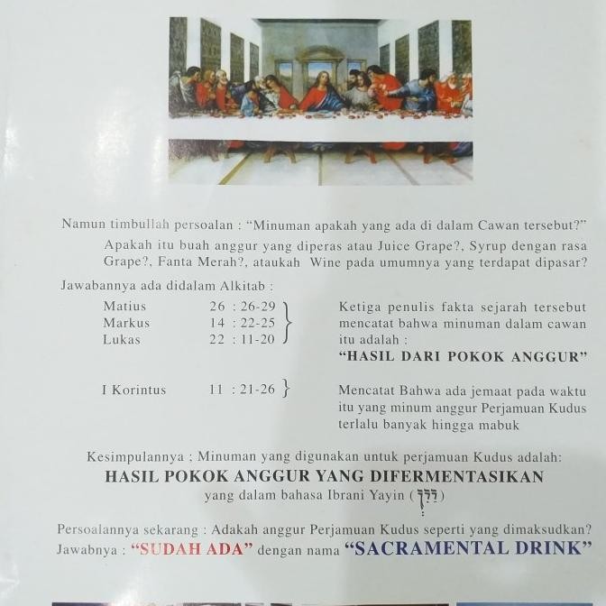 

Anggur perjamuan/ Sacramental Drink merk Ros Gung DS10