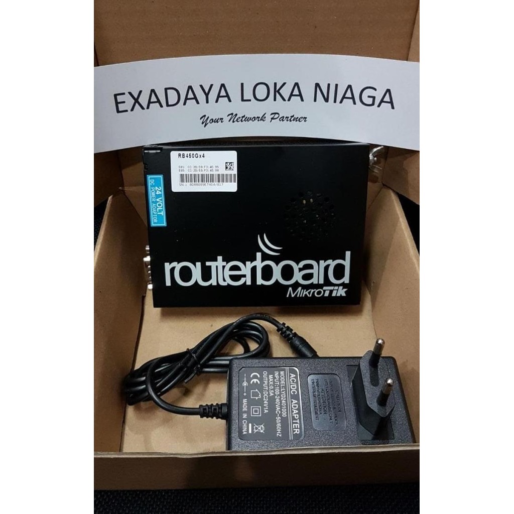 Mikrotik Rb450Gx4 Router Indoor 5 Port Gigabit Original Dan Terpercaya