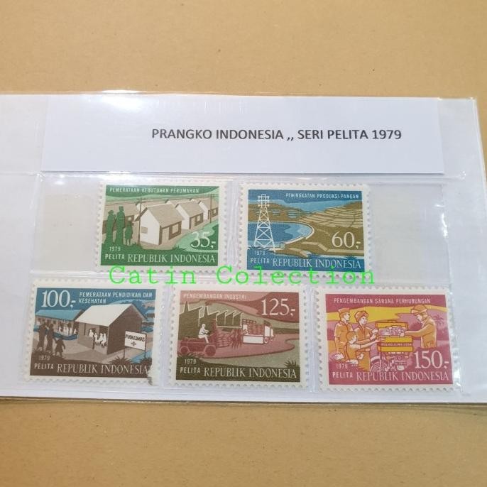 

Perangko Indonesia Seri Pelita Tahun 1979 Set Komplit Isi 5Pcs Baru Original Dan Terpercaya
