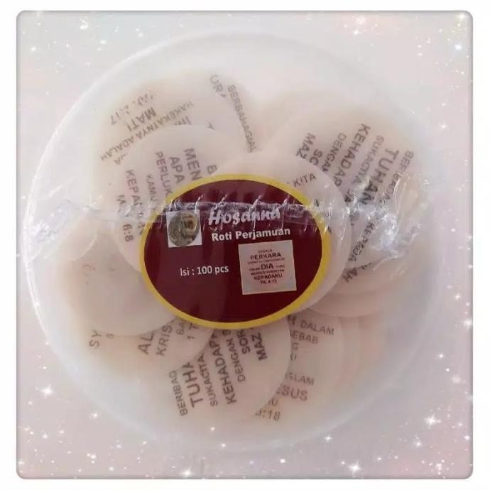 

Roti/Hosti Perjamuan Kudus - Ayat Besar (5cm) isi 100 ZS01