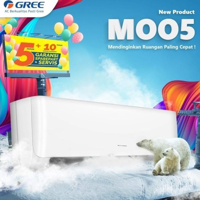 

TERSEDIA GREE AC STANDARD 1PK GWC-09MOO5S UNIT ONLY - 09MOO5S