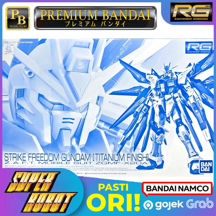 Jual Rg Strike Freedom Gundam Titanium Finish P-Bandai Limited
