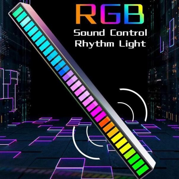 Led Bar Lampu Equalizer Audio Spectrum Sensor Suara Rgb Music Strip