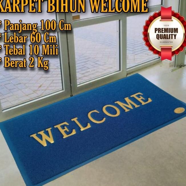 

Keset Bihun Welcome 60Cm X 100Cm Tebal 10Mm Untuk Lobby Kantor/Hotel