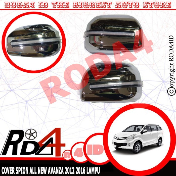 RUNNING SEIN LED Cover Spion Mobil All New AVANZA 2012 2016 Chrome
