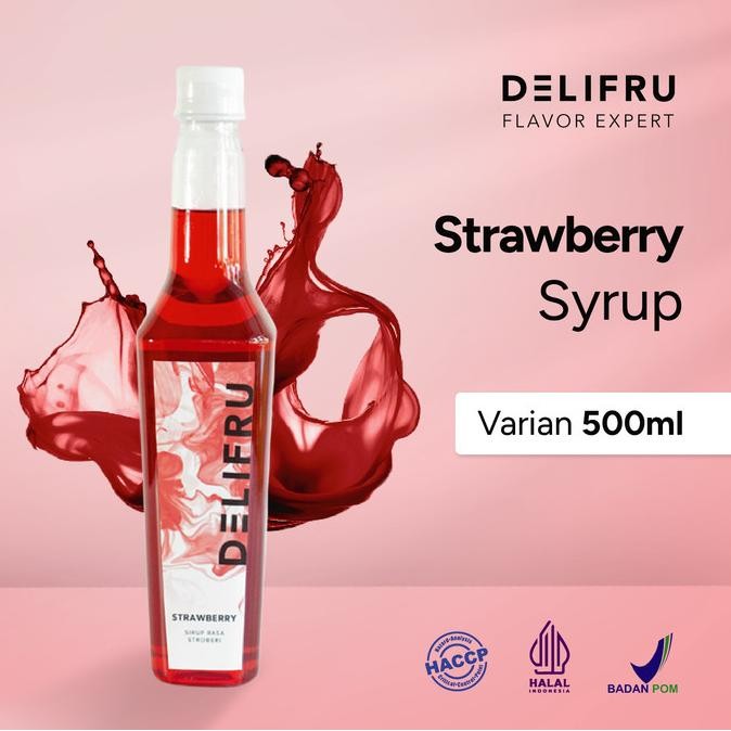 

HOT SALE Delifru Syrup Strawberry - Sirup Strawberry 500 ml