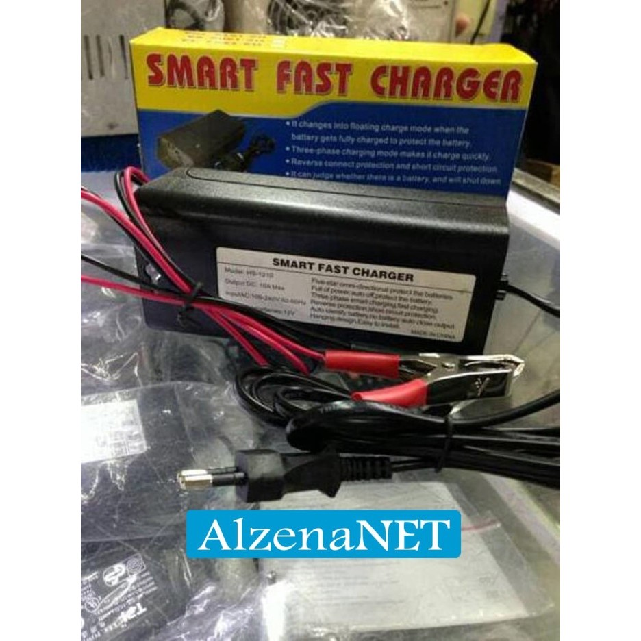 Charger Aki Mobil 10 A - Bisa Cas Sampai Aki 100 Ampere - Fast Smart