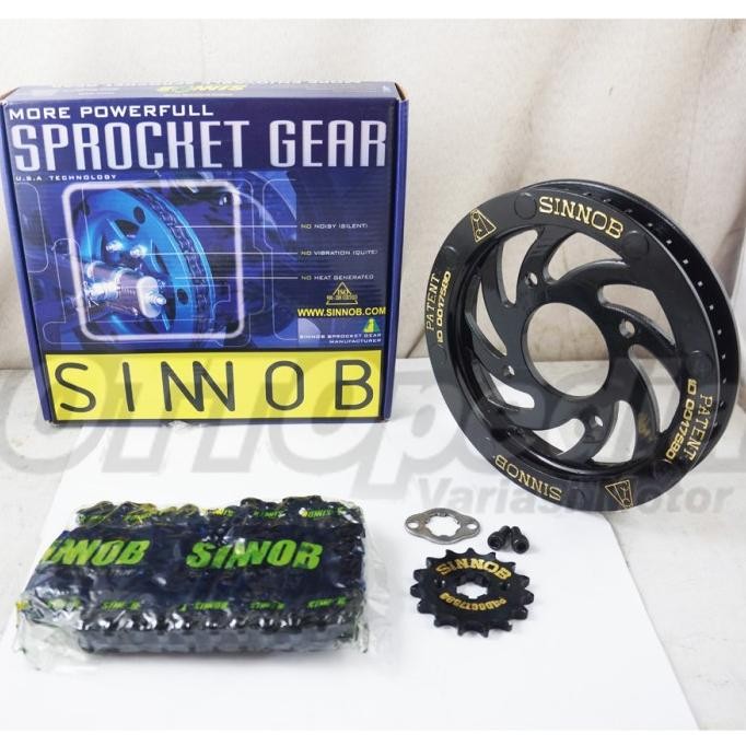 HARGA DISC - Chain Kit Gear Set Rantai Motor Sinnob Colour Chain GSX R-150 GSX 150