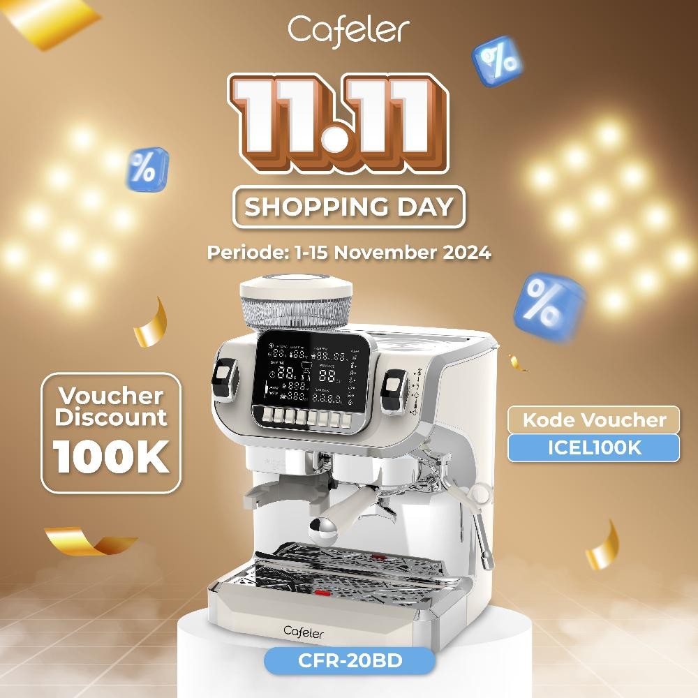 Jakala Cafeler Mesin Kopi Espresso 2 Boiler Coffee Maker Smart Screen Kontrol