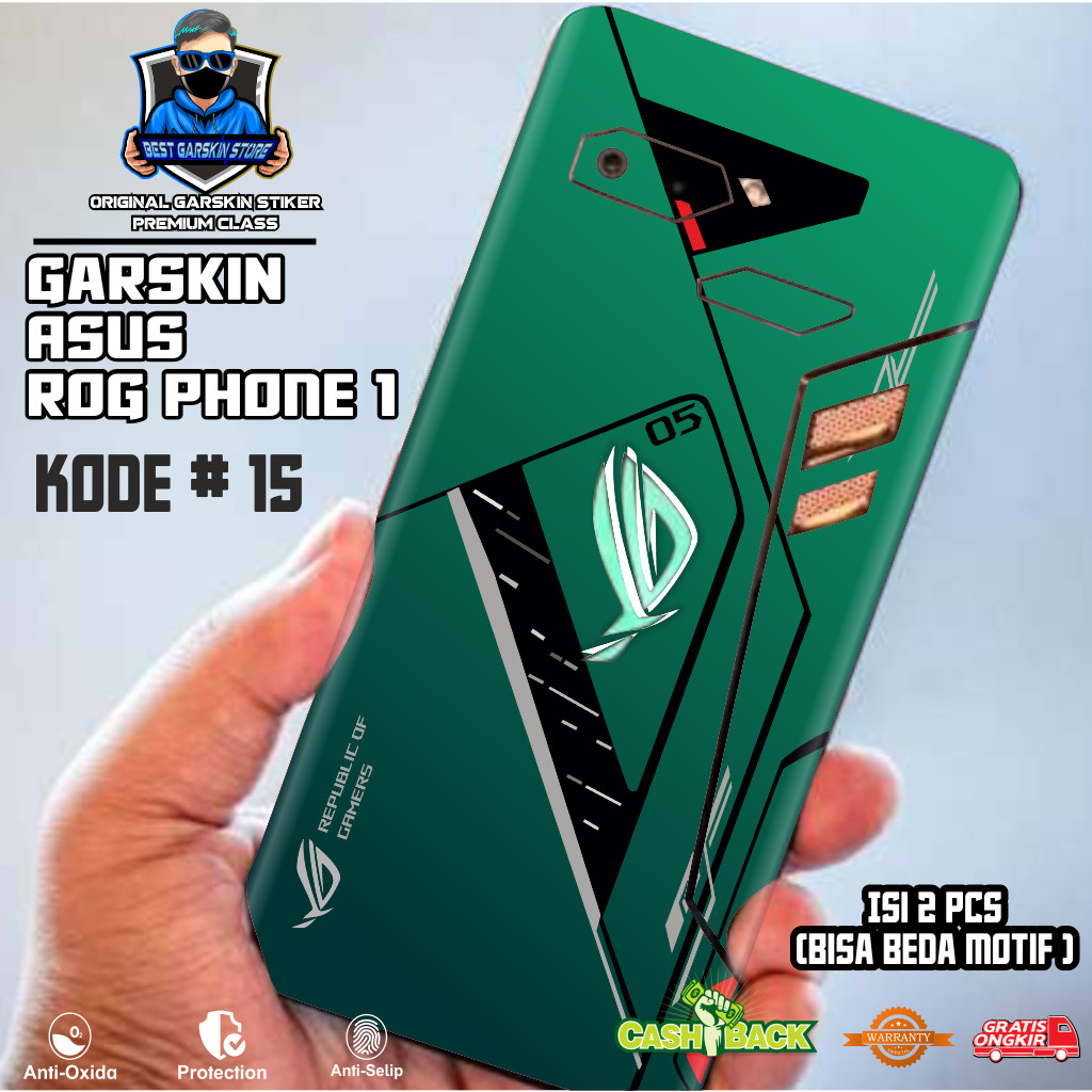 Promo2pcs - 2 Pcs Asus Rog Phone 1 1115 Request Sendiri Garskin Stiker/not Case Premium Quality Cust