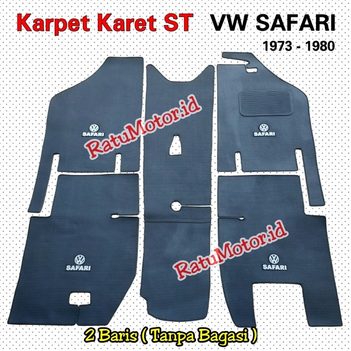 Karpet Karet Tipe ST Volkswagen VW SAFARI Camat 1973 + LOGO