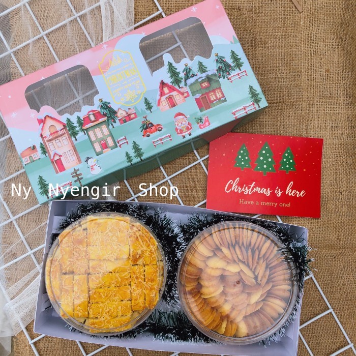 

Natal Hampers Parcel Natal Cookies Kue Kering Homemade Enak DIJAMIN - Merah Limited