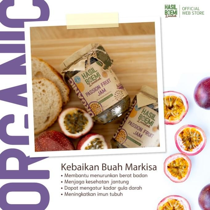 

Paket Passion Fruit Jam & Peanut Butter (Organik) - Selai Buah Markisa & Selai Kacang Tanah