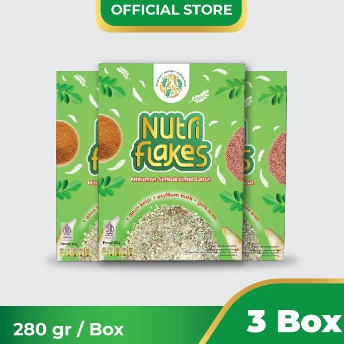 

Nutriflakes Sereal Sehat untuk Asam Lambung Lewat - Paket 3 Box