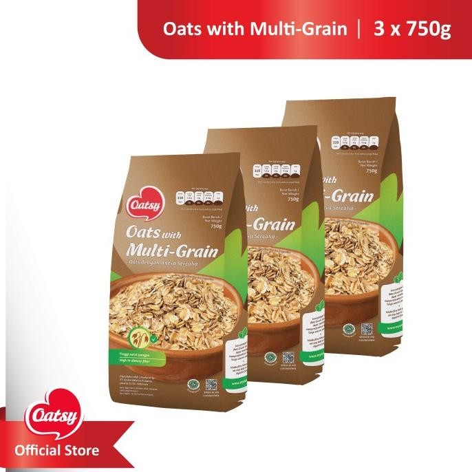 

OATSY Oats With Multi Grain 750gr (Triple Pack)