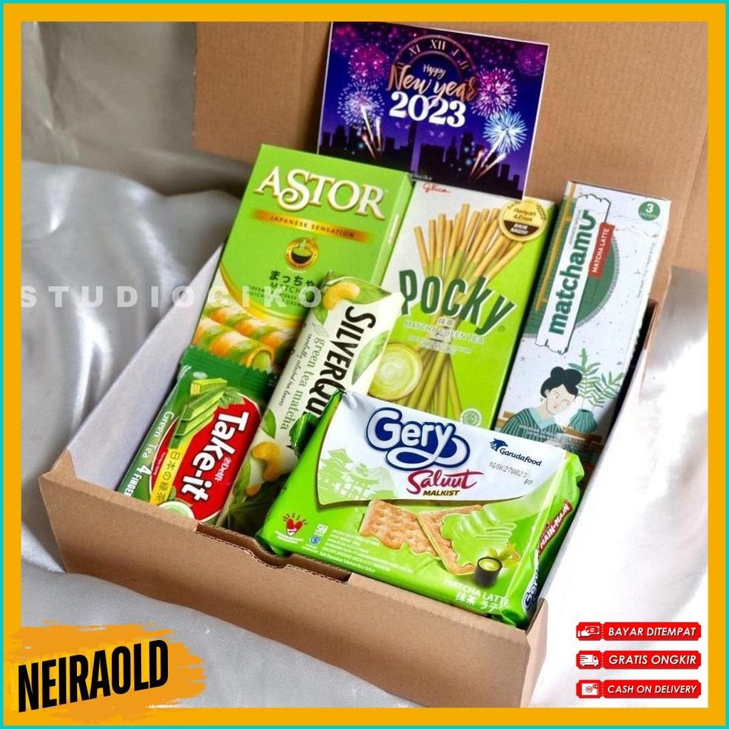 

Hampers Snack Box Matcha Greentea Hadiah Wisuda Sidang Ulang Tahun Pacar Gift Box Cowok Cewek (6.6)