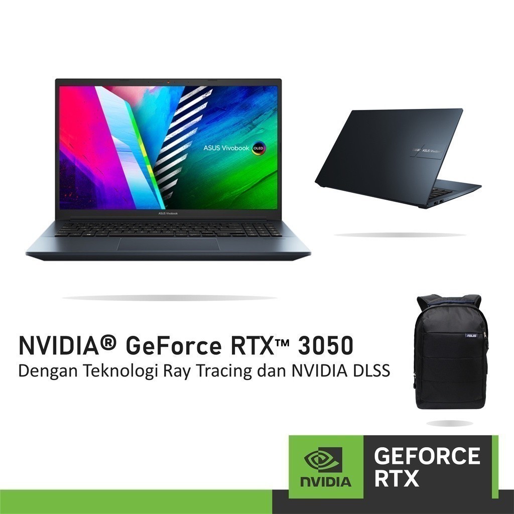ASUS VIVOBOOK PRO 15 M3500QC GeForce RTX™ 3050 - Ryzen 9 5900HX 16GB RAM 512GB SSD OLED