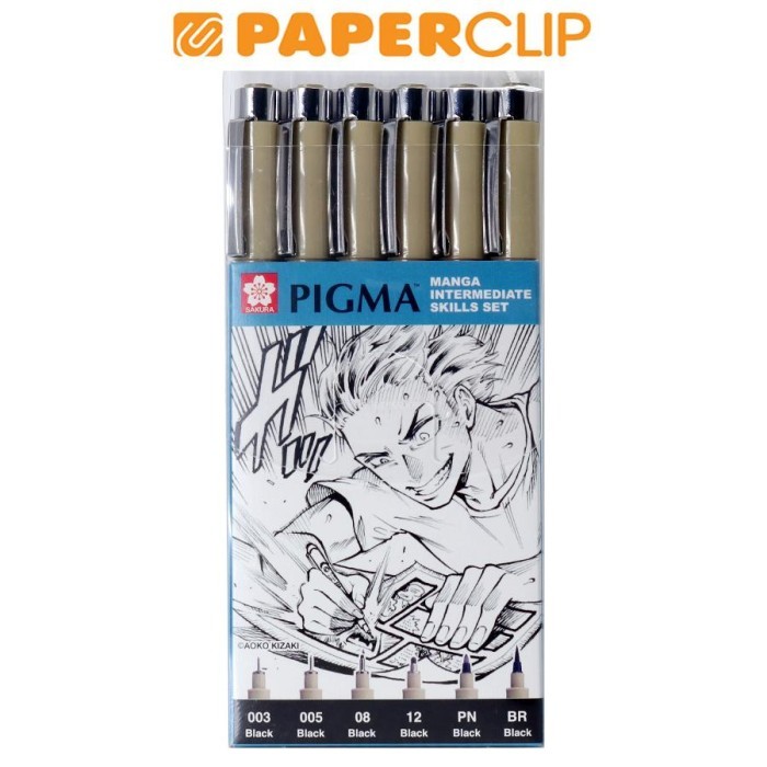 

Ready BALLPOINT SAKURA PIGMA MANGA XSDK-M6B SET 6