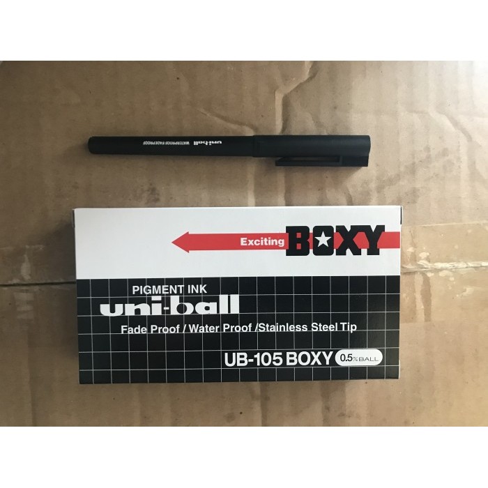 

Ready Uni Ball Boxy UB - 105 / Pulpen Boxy Uniball 105 ORIGINAL
