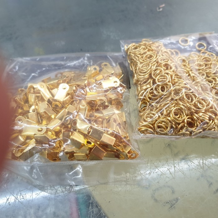 Ready ring kecil dan penjepit karet kalung gelang hiasan aksesoris