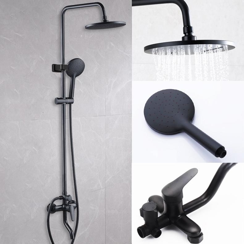 Shower Set Shower Kamar Mandi 3 Dalam 1 Set  Black Kamar Mandi Shower Keran Mandi Air Panas Dingin