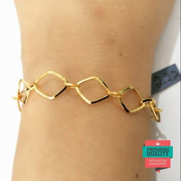 Grosir Gelang emas asli kadar 875 model mocca gelang remaja hadiah ultah Keren