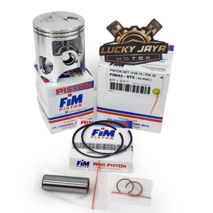 Ready oke] Seher Piston Kit Fim Rx king Rxking Rxk Size 75 Diameter 58.75