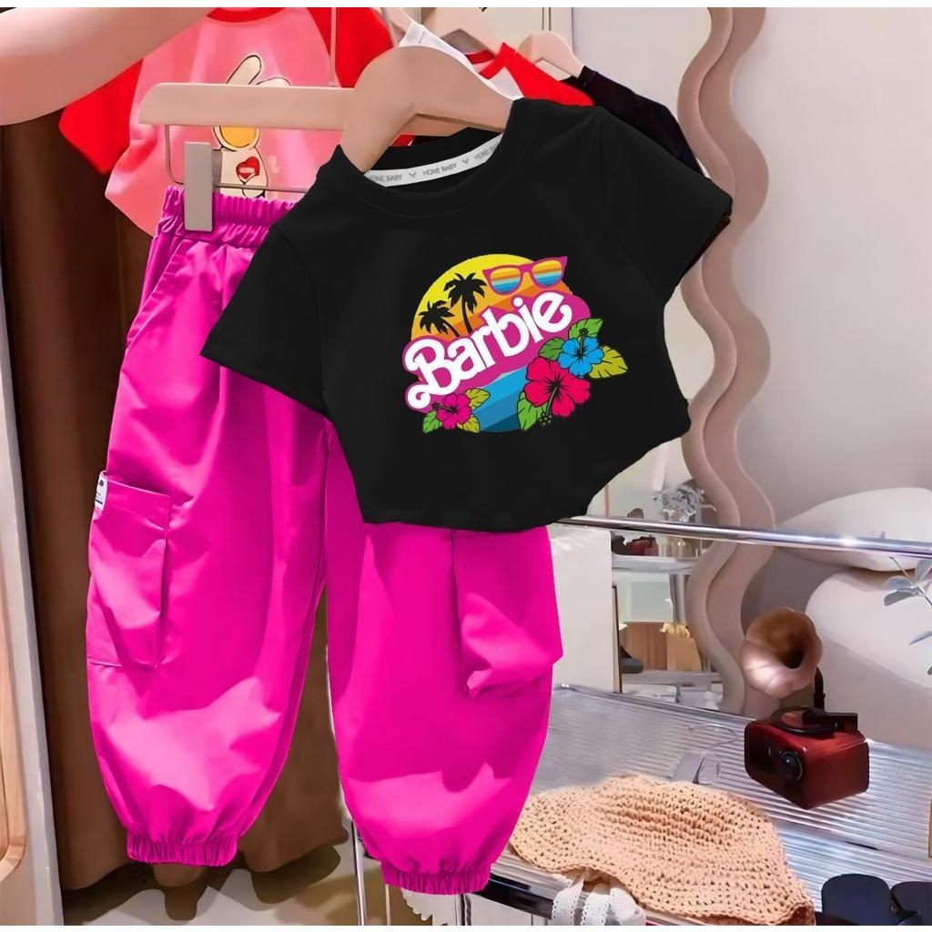 Baju Celana Anak Perempuan Setcelan 2In1 Wanita Setcel Kids Atasan Bawahan Cewek Onset Keren Onest K