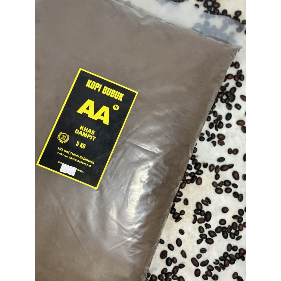 

KOPI BUBUK 5 KG KHAS DAMPIT MERK AA 100% MURNI KOPI