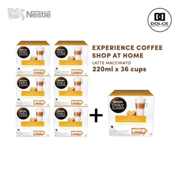 

Capsule Nescafe Dolce Gusto Latte Machiato 6 Box + 1 Box Latte