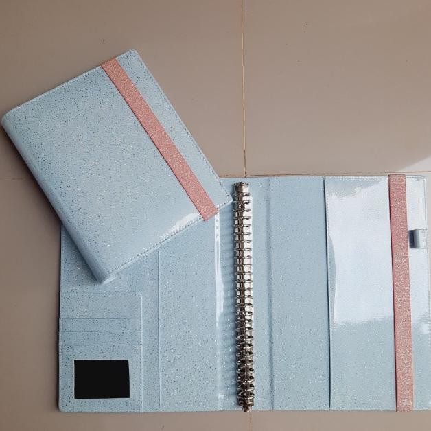 

Binder Hologram Glitter Pastel Strap A5 20 Ring B5 26 Ring