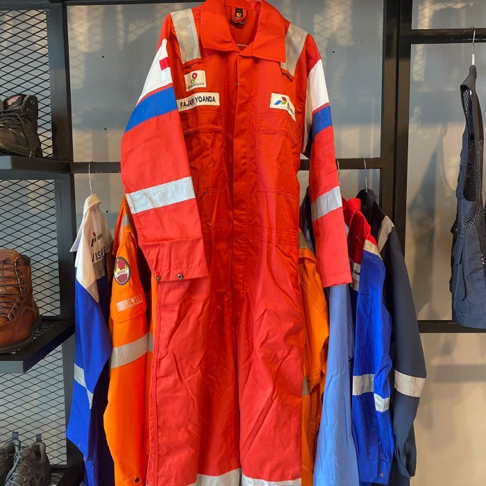 Nomex Pertamina Coverall Pertamina Wearpack Nomex Pertamina MERAH SAFETY