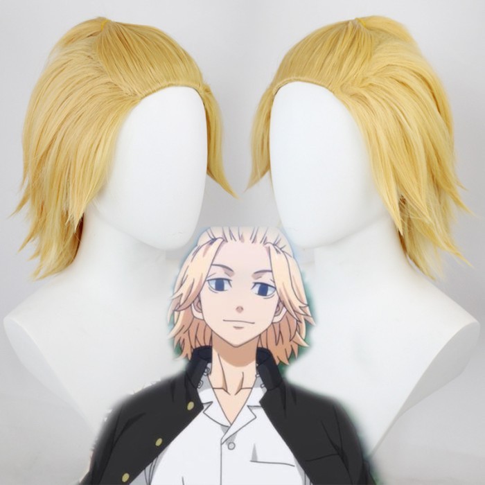 Lol-86 Wig Mikey Manjiro Sano Tokyo Revengers Rambut Palsu Cosplay Kar