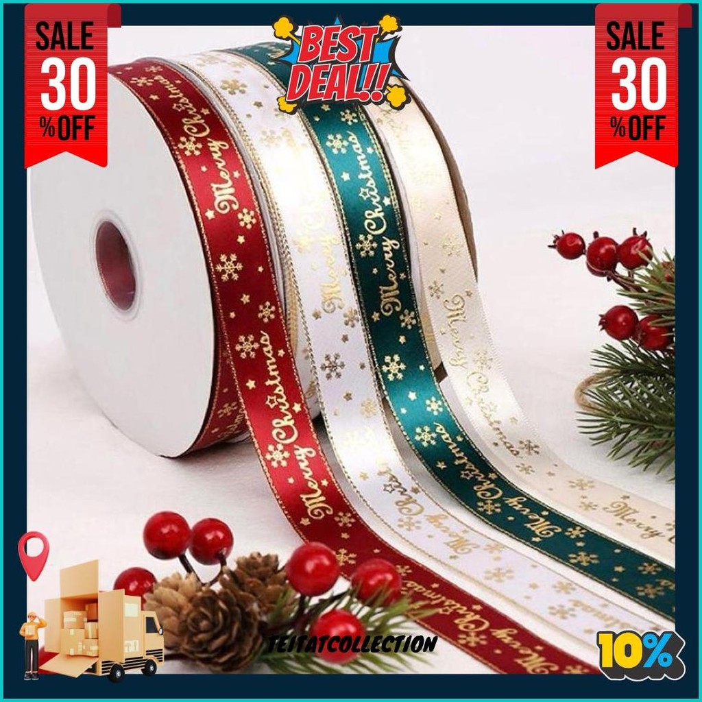 

Pita Merry Christmas Pita Natal Pita Hampers Pita Xmas Pita Christmas 2,5Cm ( 5 Meter ) Cod