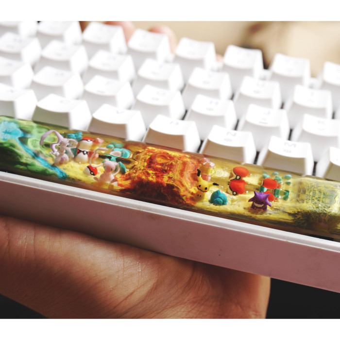 Termurah Artisan Keycap/ Keycap Pokemon Resin Mechanical Keyboard