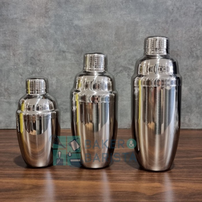 

TERBARU SHAKER STAINLESS 350ML 550ML 750 ML PENGOCOK MINUMAN COCKTAIL BAR ALAT