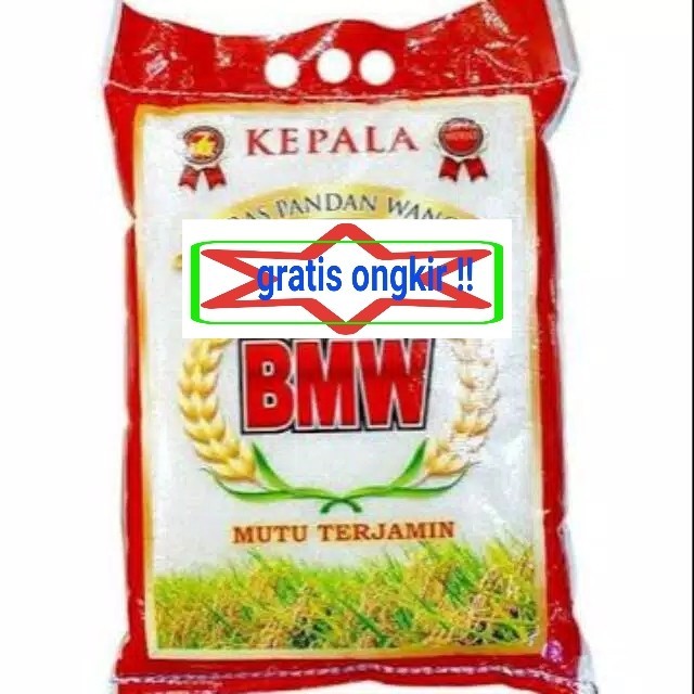 

TERBARU BERAS CAP MEREK BMW PANDAN WANGI 5 KG ASLI PULEN MURAH ENAK