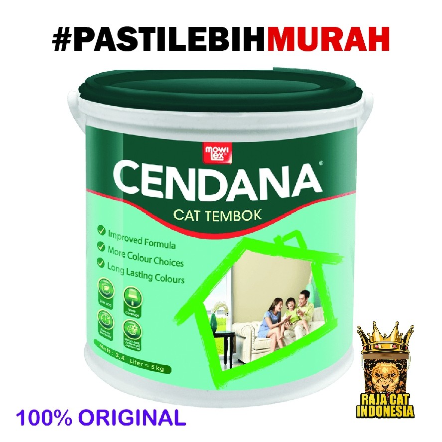 Cat Tembok Plafon Interior Mowilex Cendana Putih 101 5 Kg Galon