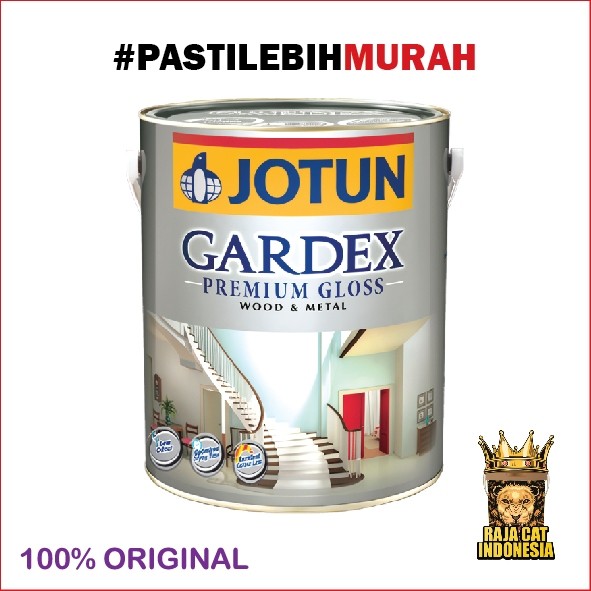 Cat Minyak Kayu Besi Jotun Gardex Premiun Gloss Warna Putih 5 Liter