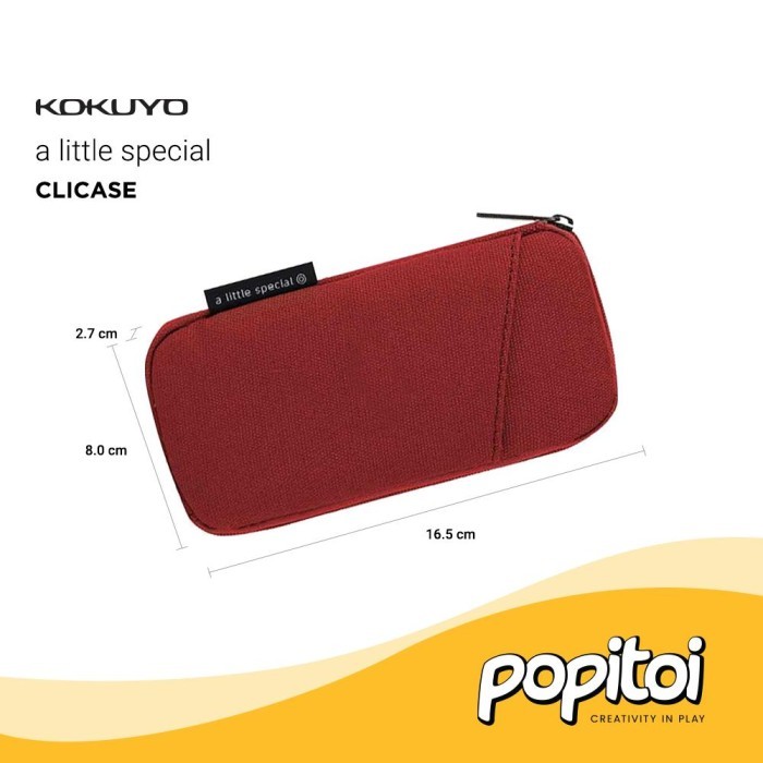 

KOKUYO CLICASE Clip on Retro Pencil Case Tempat Pensil