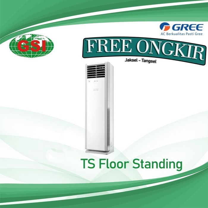 READY STOKKK AC GREE FLOOR STANDING 5 PK GVC-55 TS ( S ) AC STANDING 6 PK 3 PHASES