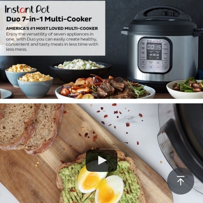 INSTANT POT DUO 7-IN-1 SMART MULTI COOKER
